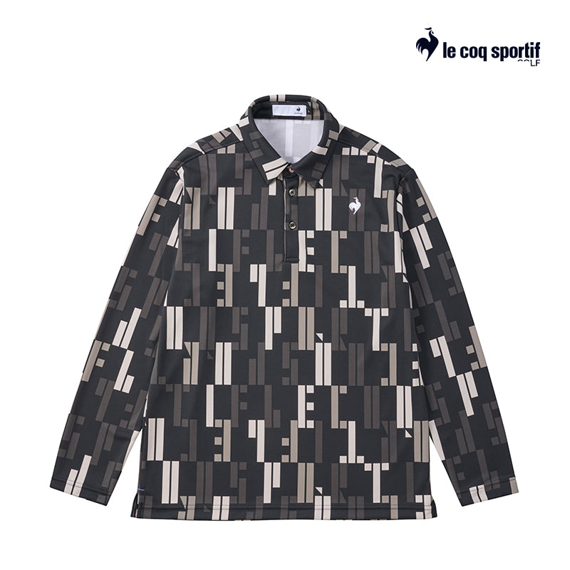 LE COQ POLO M LG4FLS04M LONG SLEEVE PATTERN BK00 24FW