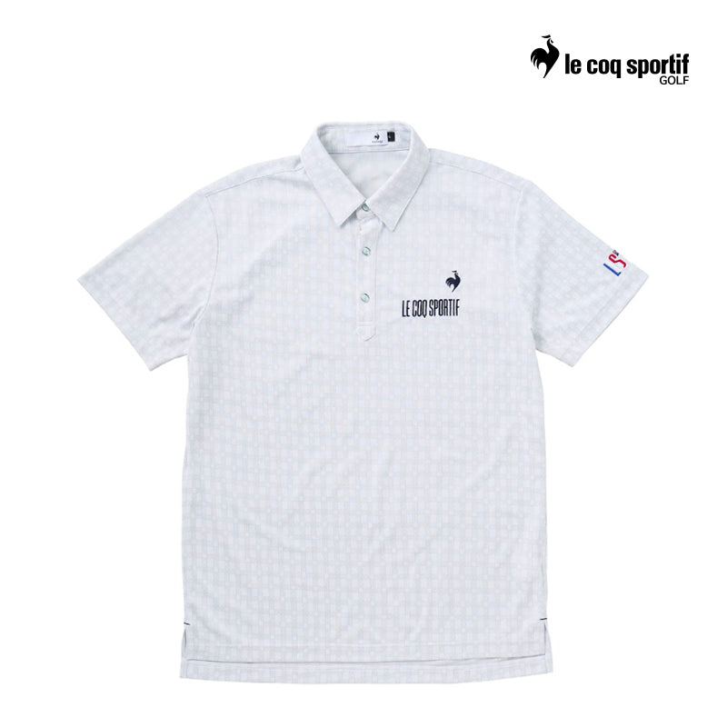 Le Coq Polo M Lg5Shs14M Monogram Jacquard Wh00 25Ss