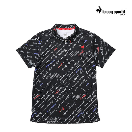LE COQ POLO W LG4FHS01L ASIA SMU GRAPHIC BK00 24FW