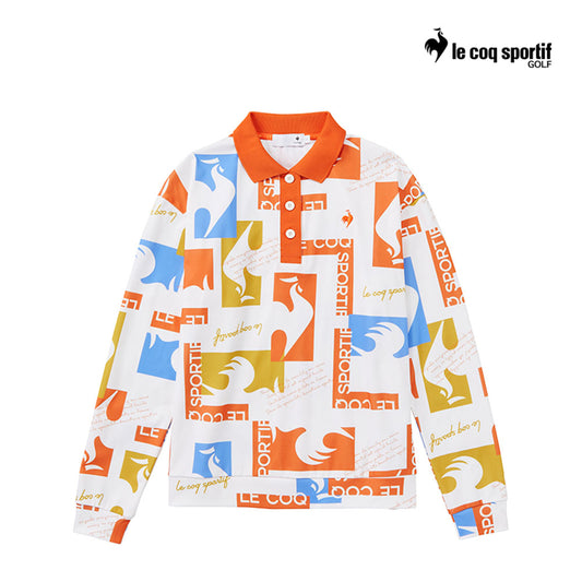 LE COQ POLO W LG4FLS02L LONG SLEEVE OVERSHIRT OR00 24FW