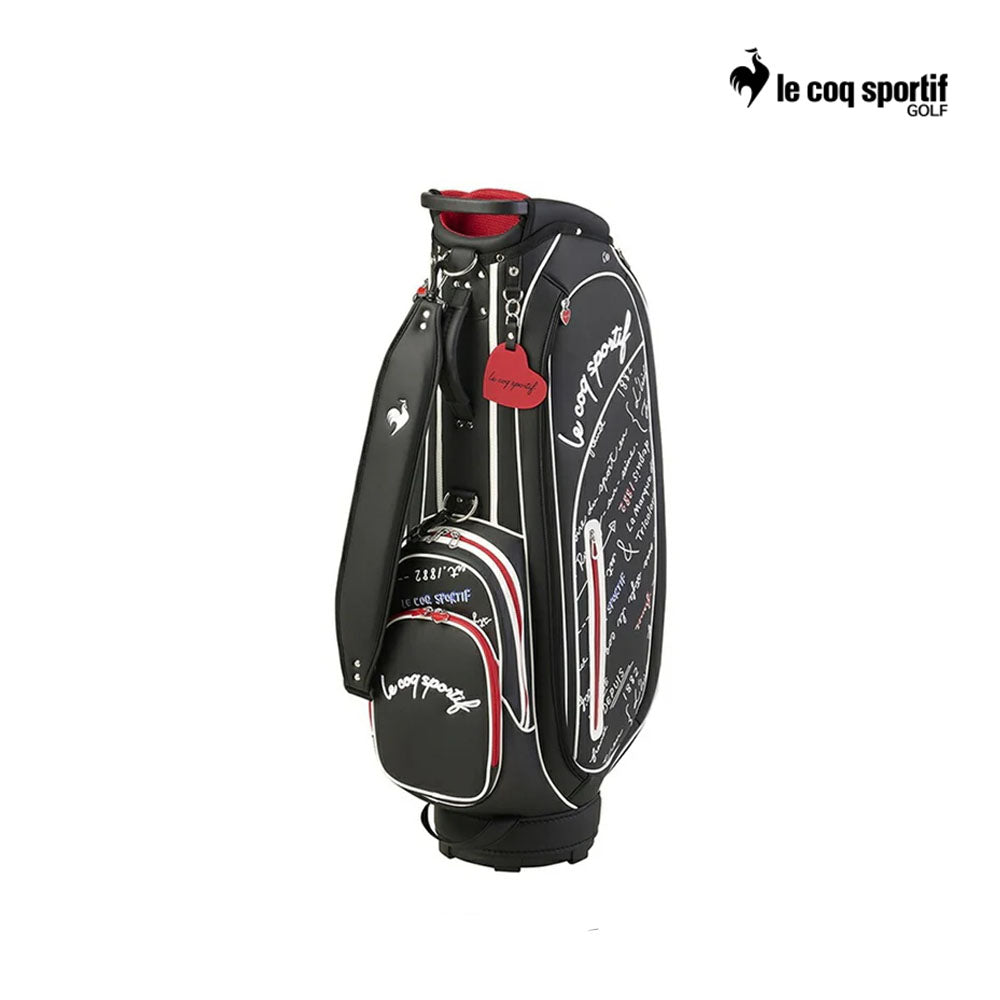 LE COQ CADDIE BAG UNI LG4FCB01L BLACK TRICO WITH NAMEPLATE 8.5 BK00 24FW F