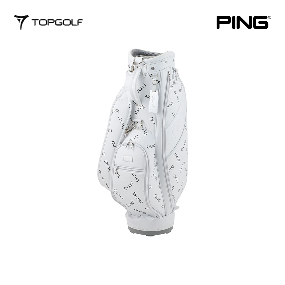 PING CADDIE BAG CB-L2503 MONOGRAM WHITE