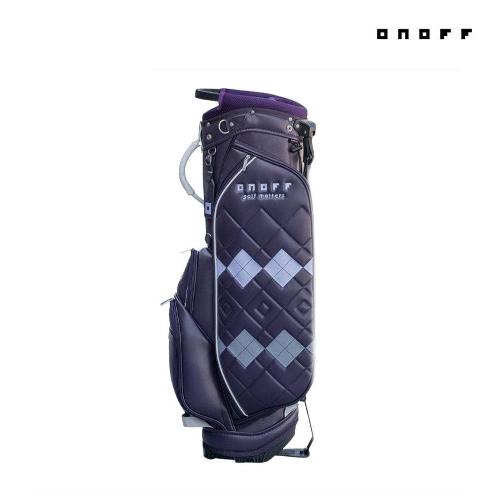 ONOFF STAND BAG OB5324 PURPLE/WHITE