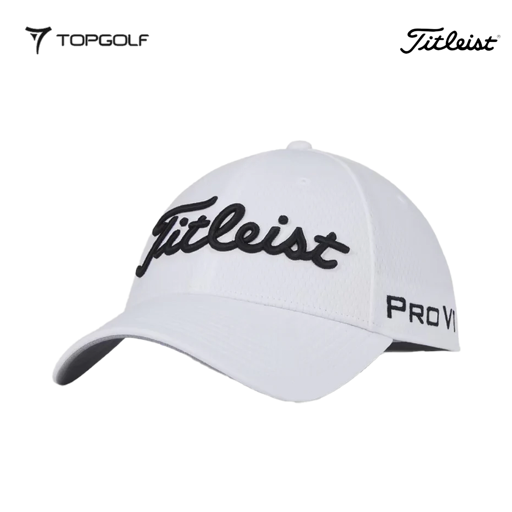 TITLEIST CAP TOUR ELITE TH23FTEL-10ML WHITE/BLACK M/L