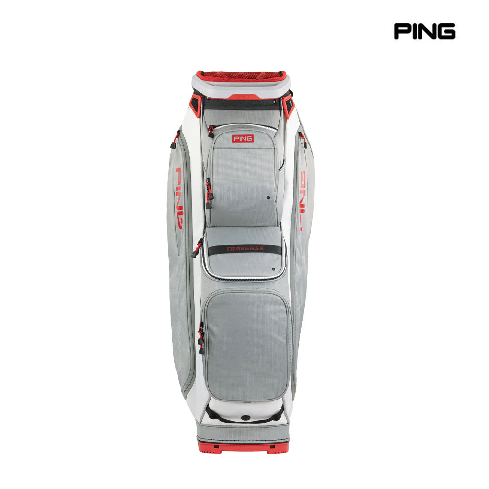 PING CADDIE BAG TRAVERSE 244 DARK GREY/RED