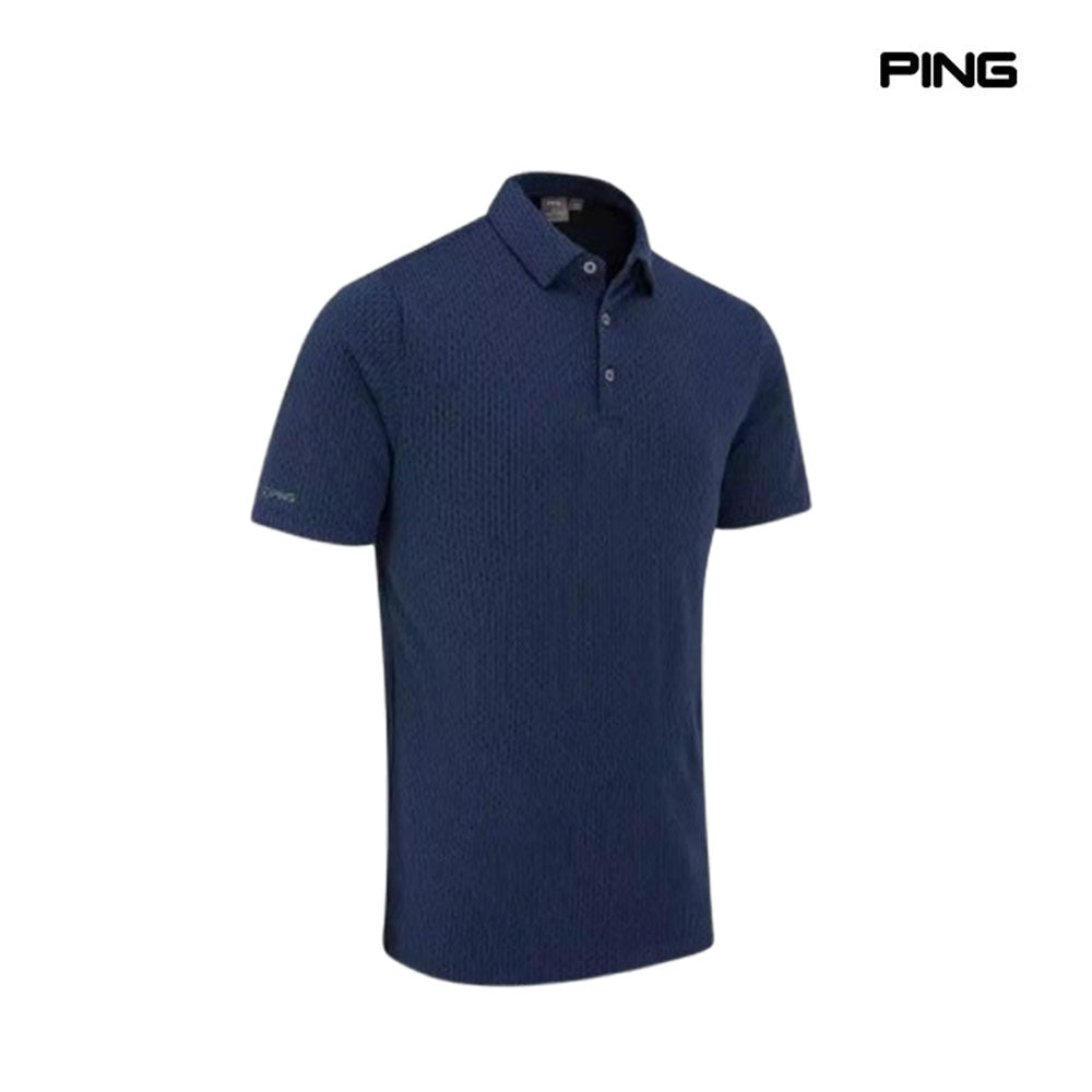 PING POLO SHIRT HERSHEL OXFORD BLUE MULTI