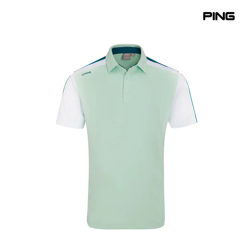 PING POLO SHIRT KELLY MISTY GREEN MULTI
