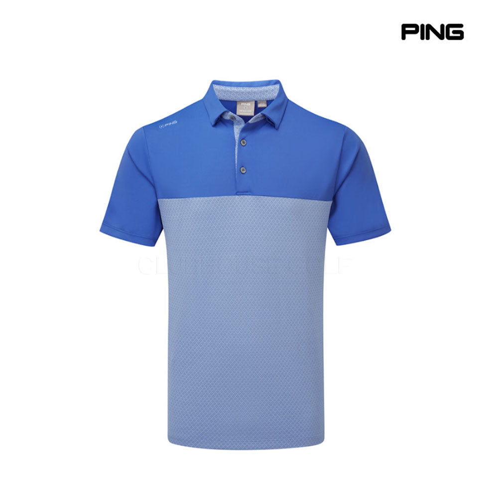 PING POLO SHIRT HALL ULTRA BLUE/CORNFLOWER BLUE