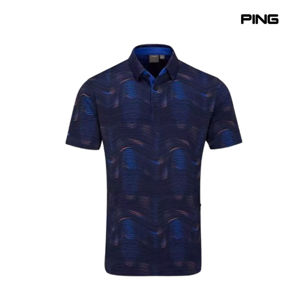 PING POLO SHIRT OPTIC GROOVE NAVY MULTI