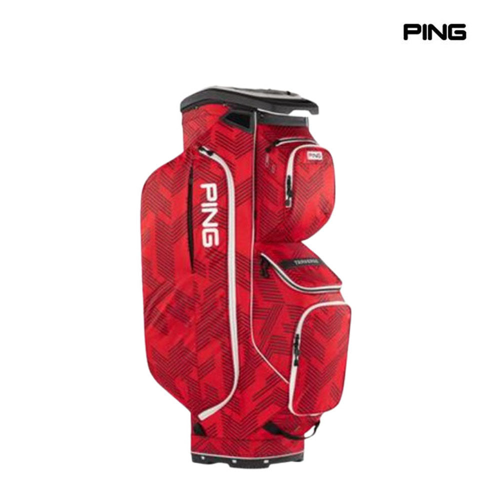 PING CADDIE BAG TRAVERSE 244 SCARLET STITCHES