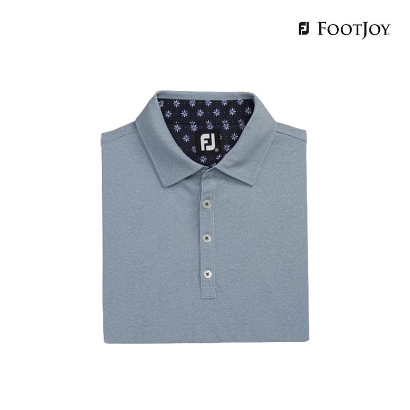 POLO SHIRT FOOTJOY 82046 DF TEXTR PRT STRH PIQ AF M GREY