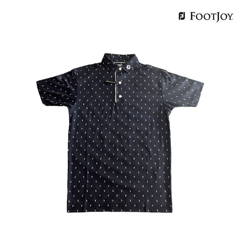 POLO SHIRT FOOTJOY 82077 MAN DF GOLF BAG PRT LSL AF NAVY