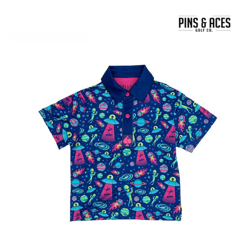 POLO T-SHIRT PINS & ACES ALIEN INVASION JUNIOR