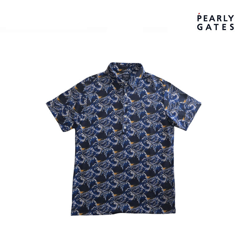 T-SHIRT PEARLY GATES WAVE 053-1260715 NAVY