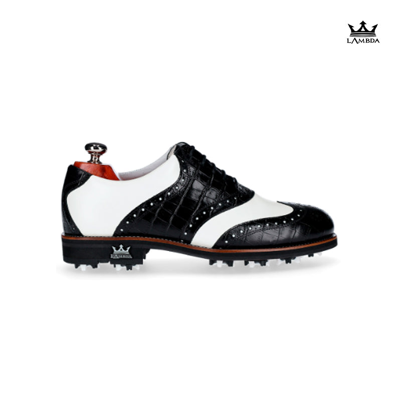 SHOES LAMBDA PAVIA BLACK PAV-M-5061-WH-BLK