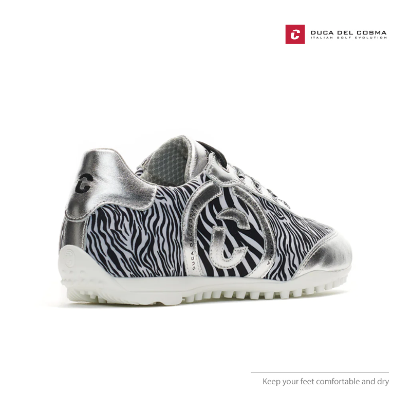 SHOES DUCA DEL COSMA KUBANEO SILVER/ZEBRA 110101-60
