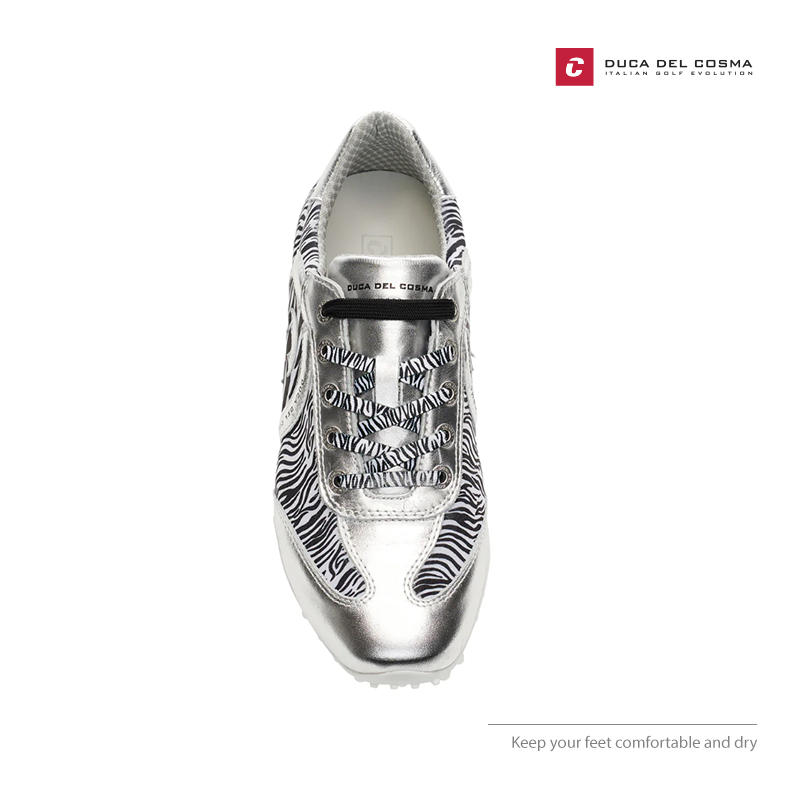SHOES DUCA DEL COSMA KUBANEO SILVER/ZEBRA 110101-60