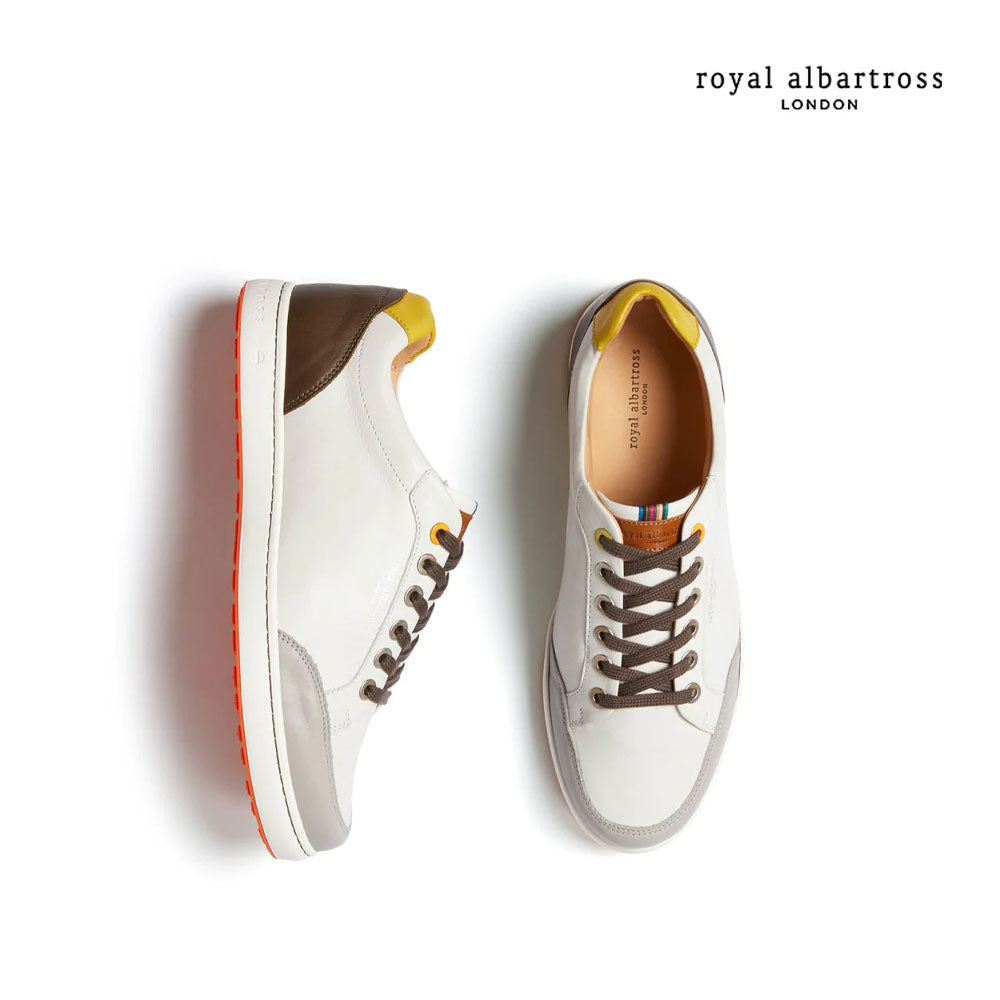 SHOES ROYAL ALBARTROSS SS23MNOR109 NORTHCOTE WHT/KHAKI