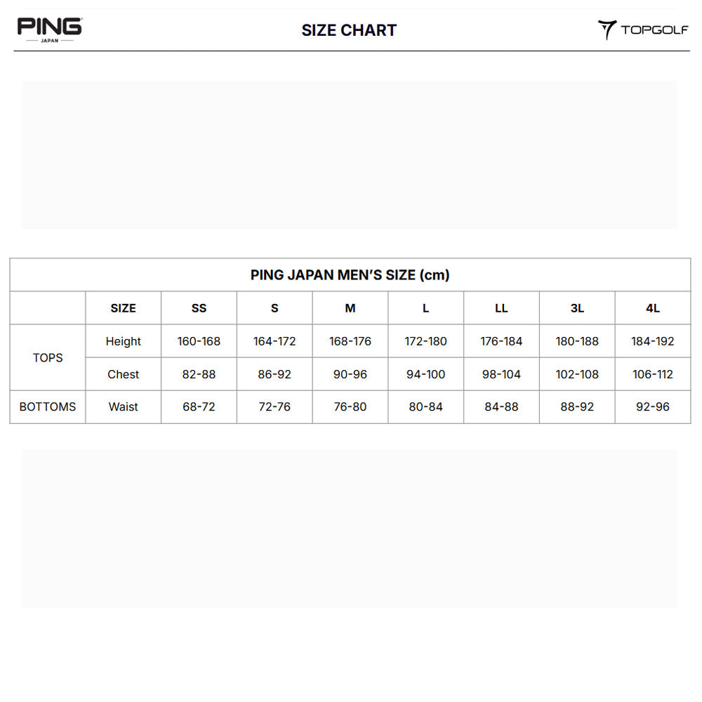 PING JAPAN POLO MEN 6215160581 SUPER QUICK DRY KANOKO SHORT SLEEVE 25SS S