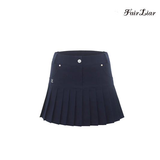 SKIRT FAIRLIAR DANGO PLEATS SKIRT FS2SK09F NAVY