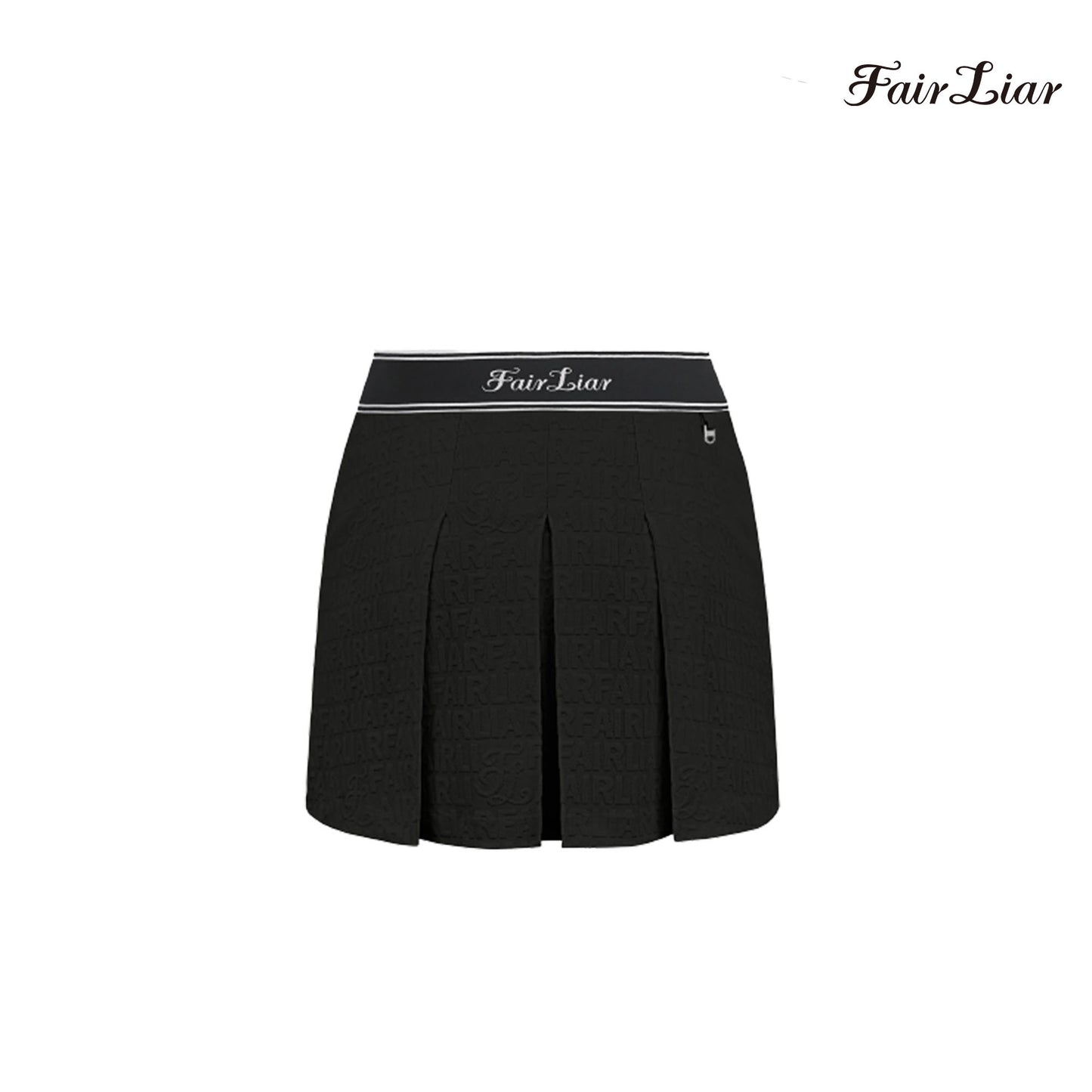 SKIRT FAIRLIAR LOGO JACQUARD BAND FS3SK11F BLACK