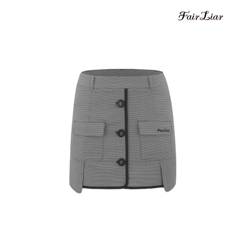 SKIRT FAIRLIAR W FM3SK05FCH CHARCOAL