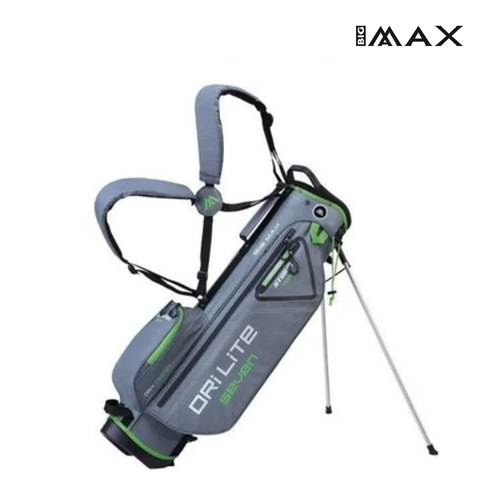STAND BAG BIG MAX DRI LITE 7 STORM SILVER/LIME