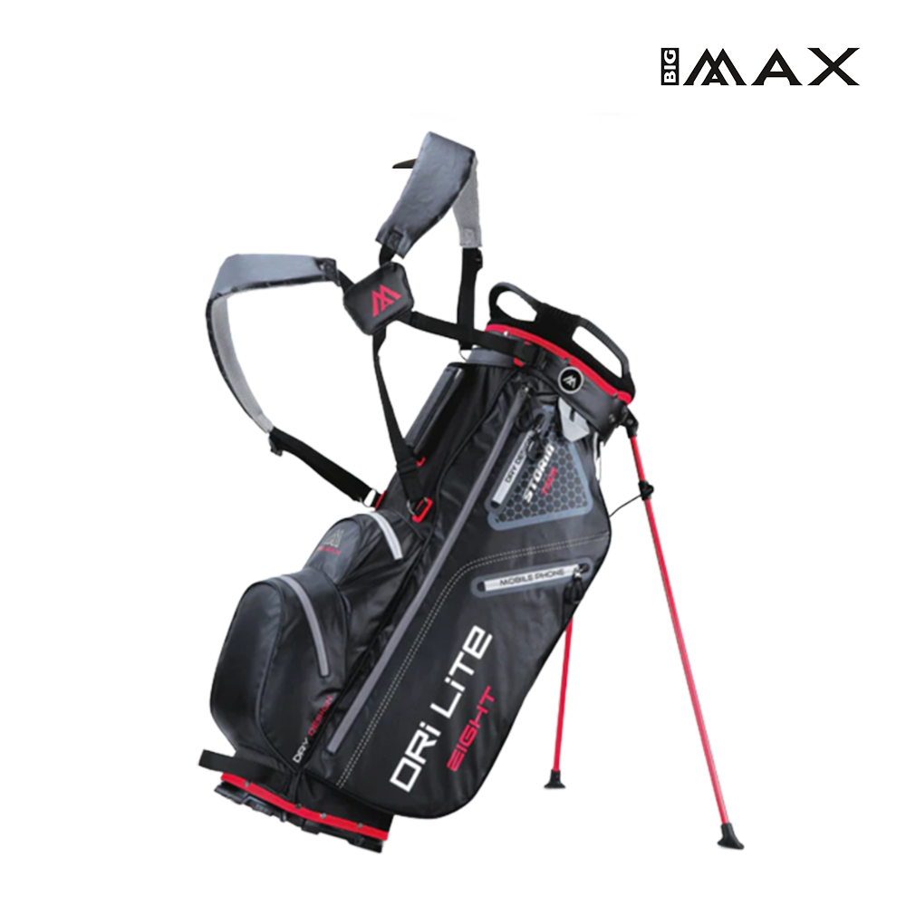 STAND BAG BIG MAX DRI LITE 8 BLACK/RED