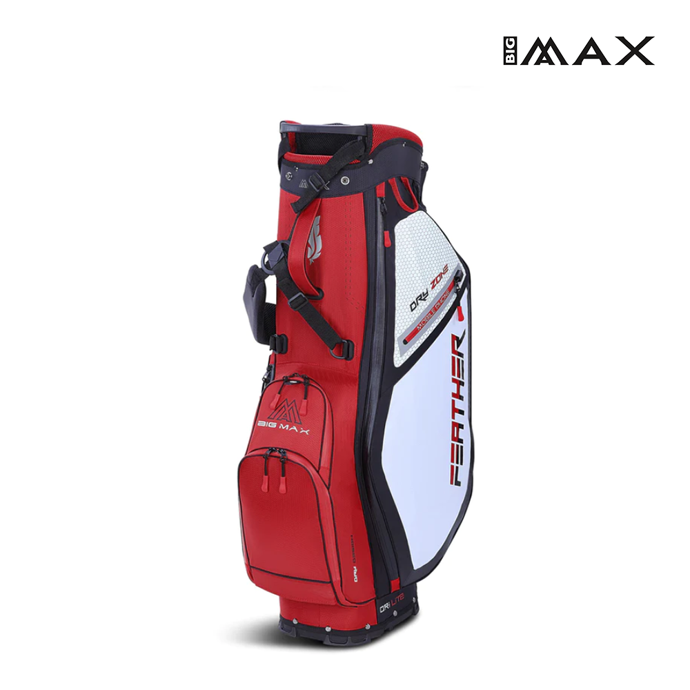 STAND BAG BIG MAX DRI LITE FEATHER RED/BLACK/WHITE
