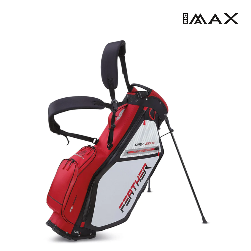 STAND BAG BIG MAX DRI LITE FEATHER RED/BLACK/WHITE