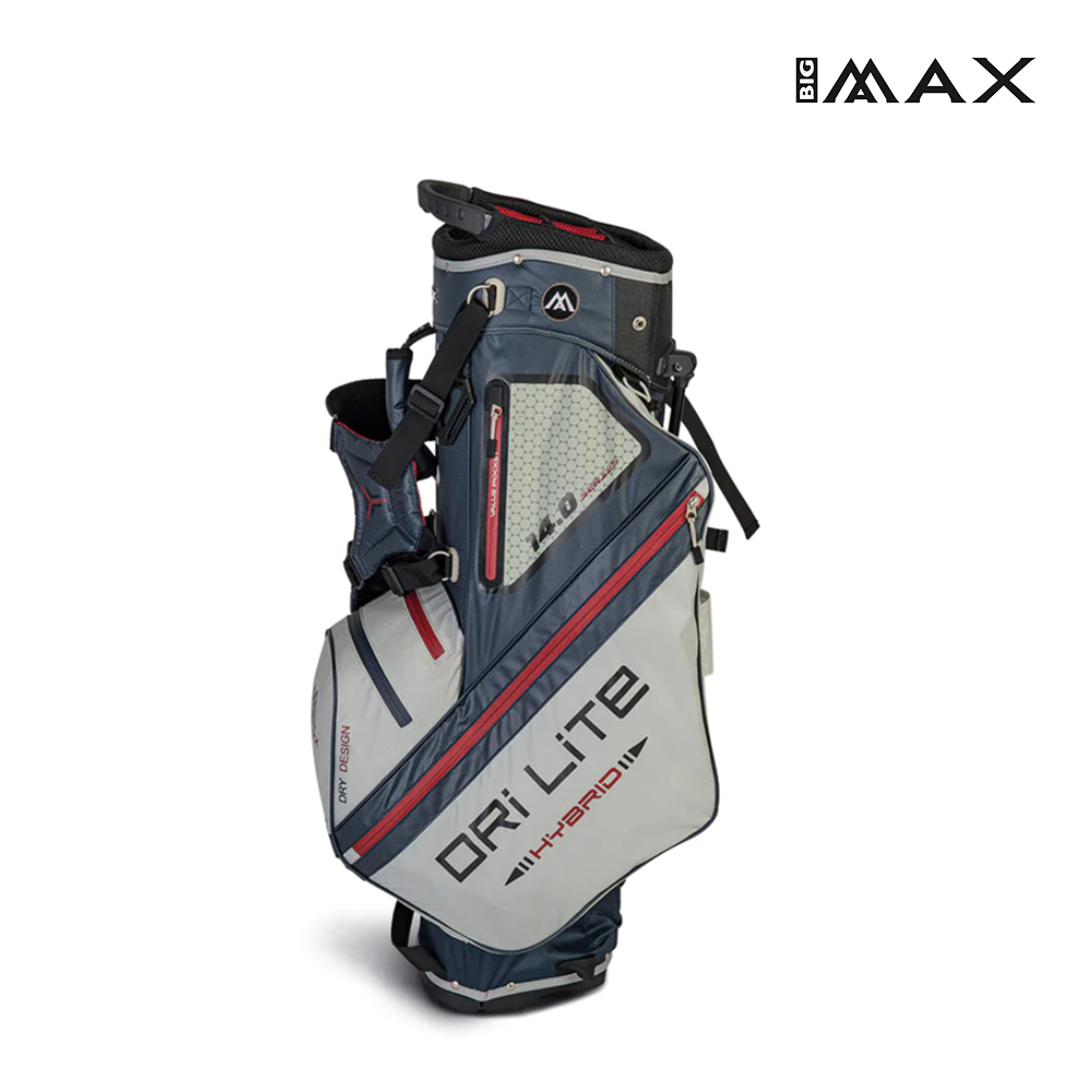 STAND BAG BIG MAX DRI LITE HYBRID TOUR SILVER/BLUEBERRY/MERLOT