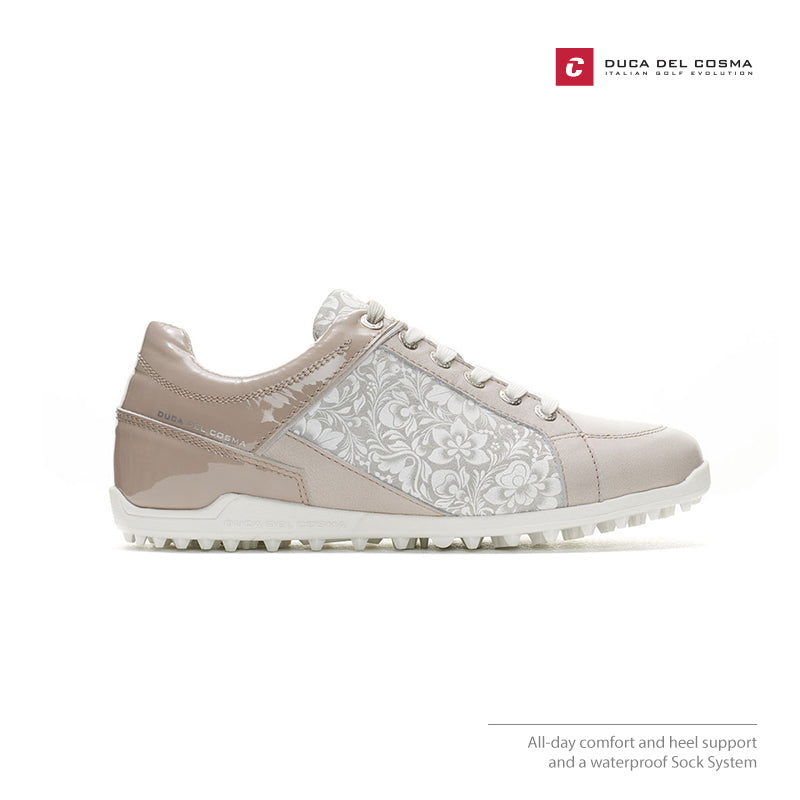 SHOES DUCA DEL COSMA CALDES BEIGE/FLOWER 122007-111