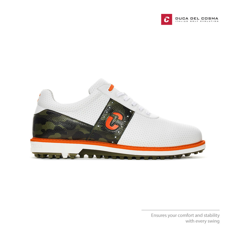 SHOES DUCA DEL COSMA JOOST LUITEN 1 WHITE CAMOUFLAGE GREEN 121305-100