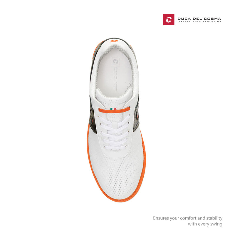 SHOES DUCA DEL COSMA JOOST LUITEN 1 WHITE CAMOUFLAGE GREEN 121305-100