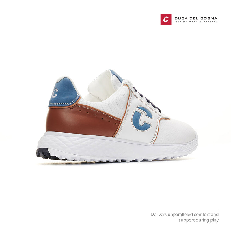 SHOES DUCA DEL COSMA PASITANO WHITE/COGNAC/JEANS 123256-100