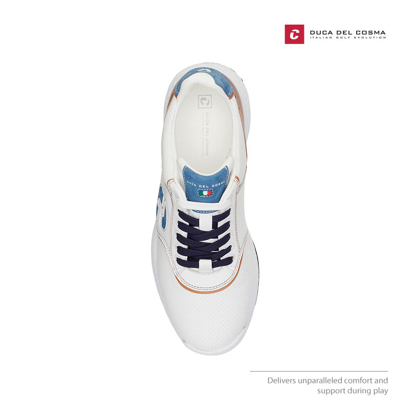 SHOES DUCA DEL COSMA PASITANO WHITE/COGNAC/JEANS 123256-100