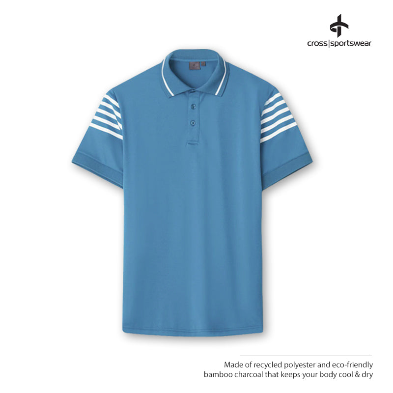 T-SHIRT CROSS M SPORTY POLO 1321821 CELESTIAL
