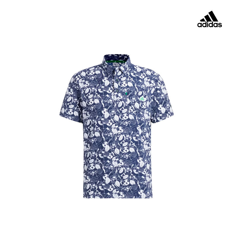 T-SHIRT ADIDAS PLAY GREEN SS GRAPHIC POLO HS9055 NAVY