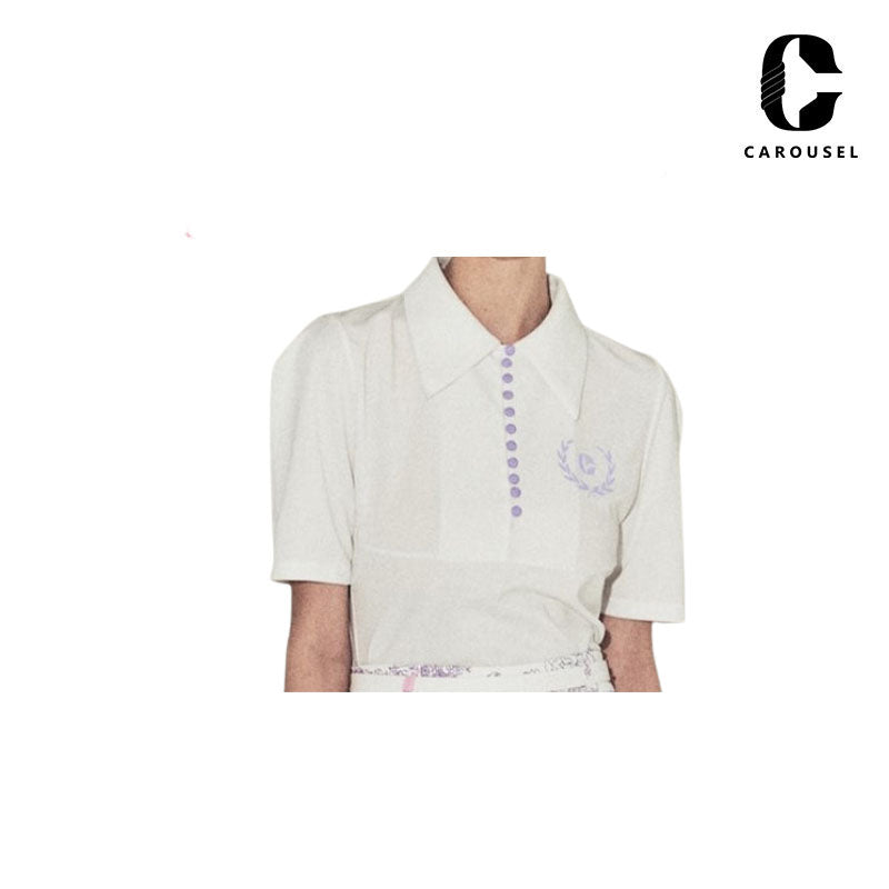 T-SHIRT CAROUSEL WOMAN SUMMER PAROS WHITE