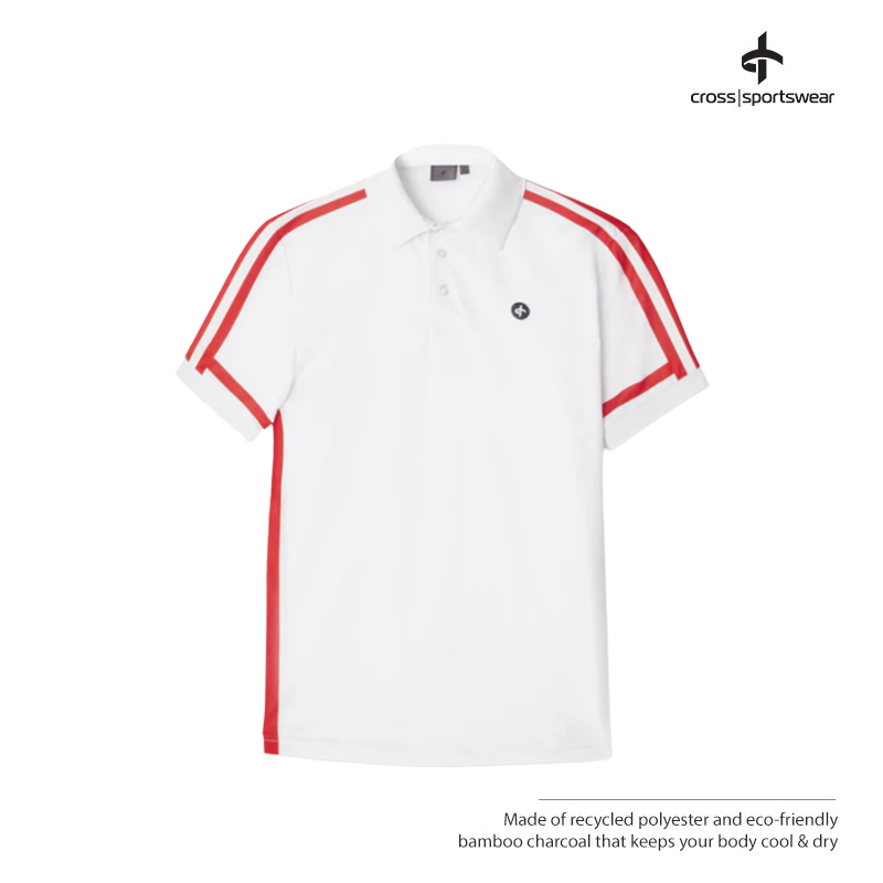 T-SHIRT CROSS M TOM POLO 1323731 WHITE