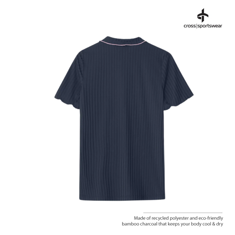 T-SHIRT CROSS W DIVOT POLO 2324931 NAVY