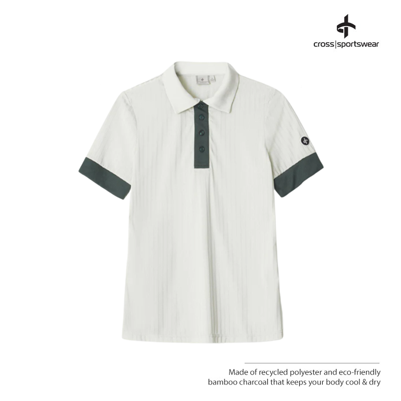 T-SHIRT CROSS W SOFIA POLO 2324531 GREEN