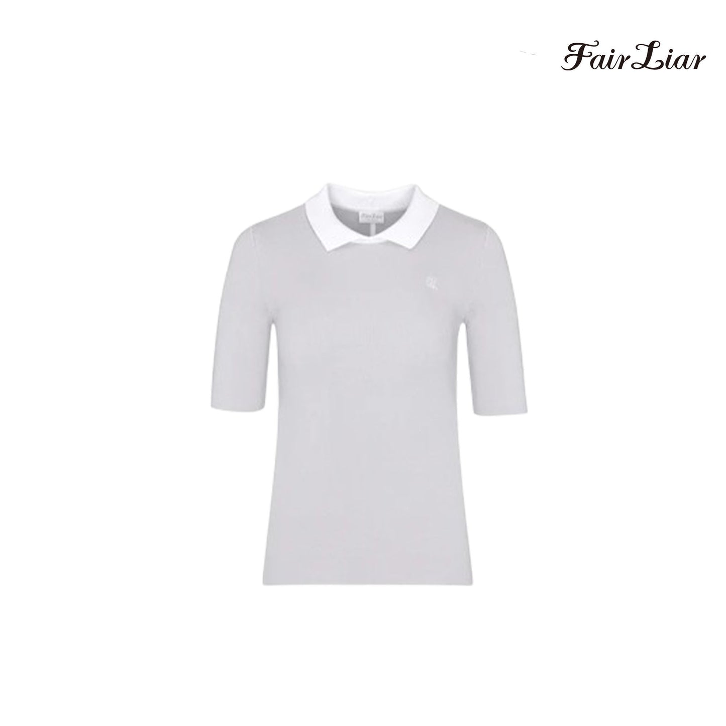 T-SHIRT FAIRLIAR MOCKNECK COLLAR KNIT FF1SW04F GREEN