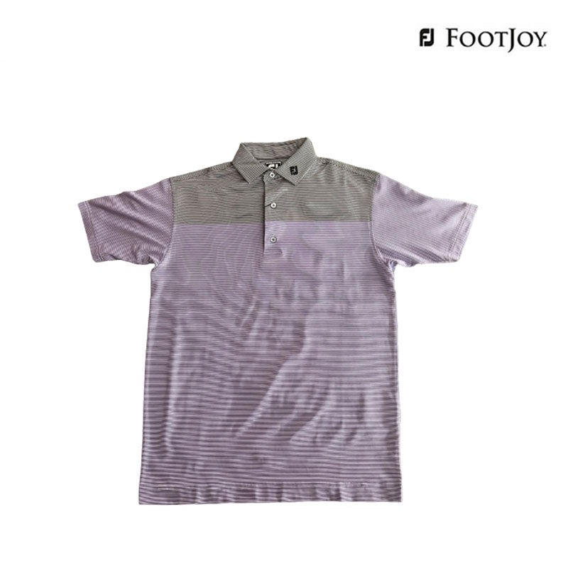 T-SHIRT FOOTJOY DM EOE BLOC LSL AF 82223 WT/VT/BK