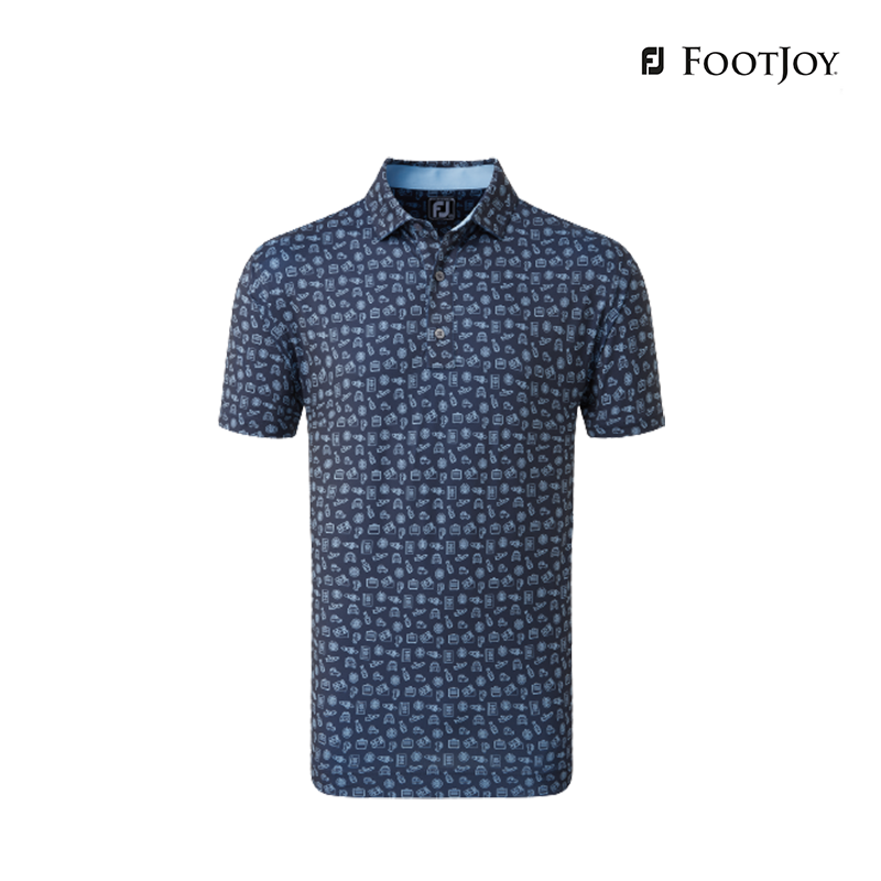 T-SHIRT FOOTJOY DM TRAVEL PRT LSL AF 82246 NV/BL