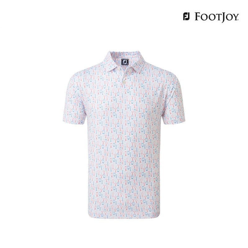 T-SHIRT FOOTJOY DS GLASS PRT LSL AF 82236 WHITE