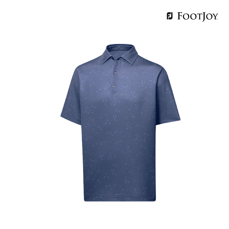 T-SHIRT FOOTJOY MEN 87288 CF TROPIC GOLF LSL AF BLUESTO