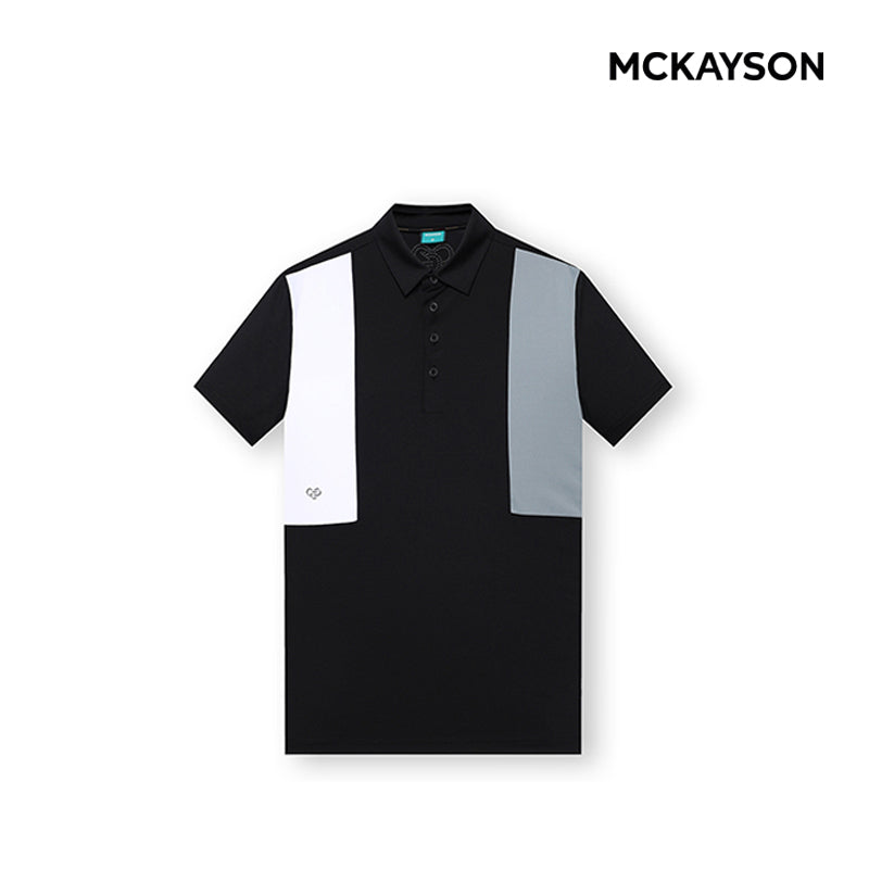 T-SHIRT MCKAYSON POLO T (SHORTS) MBM2TS105 MALE BLACK