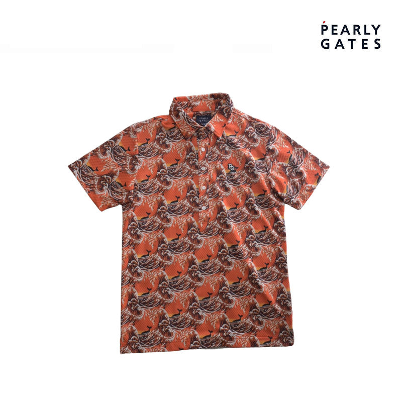 T-SHIRT PEARLY GATES WAVE 053-1260715 ORANGE