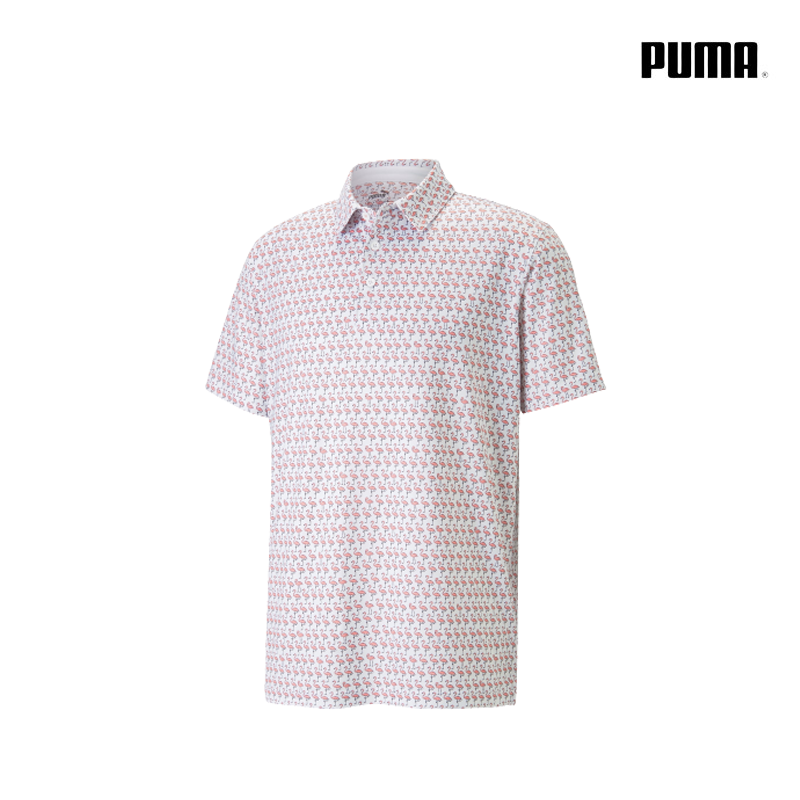 T-SHIRT PUMA MEN 53745802 MATTR FLAMINGO WHITE